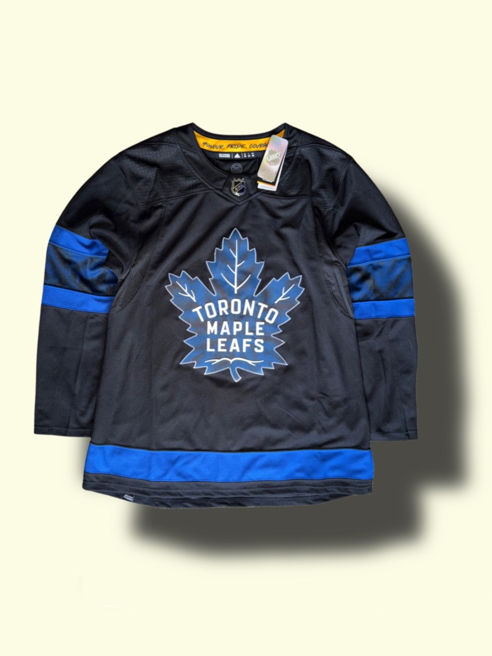 NWT Authentic Adidas Black Toronto Maple Leafs Jersey Men 52 Sewn Crest NHL